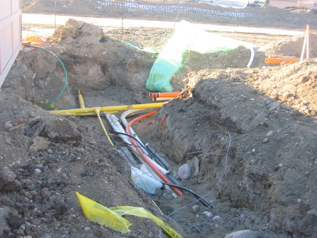 Utility trench showing hidden development costs